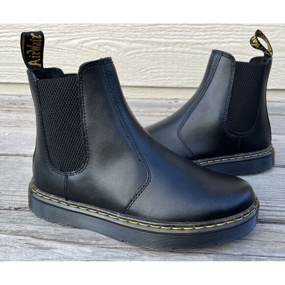 Dr. Martens Dorrian sz 37 Women’s US 6 Men's 5 Black Leather Chelsea Ankle Boots - Picture 1 of 10